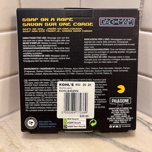 Pac-Man Soap on a Rope - Picture 2 of 2